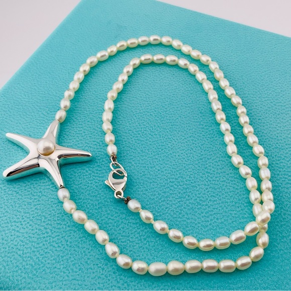 Tiffany Pearl Starfish Necklace - Picture 3 of 7